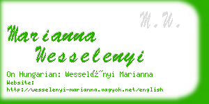 marianna wesselenyi business card